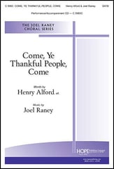 Come, Ye Thankful People, Come SATB choral sheet music cover